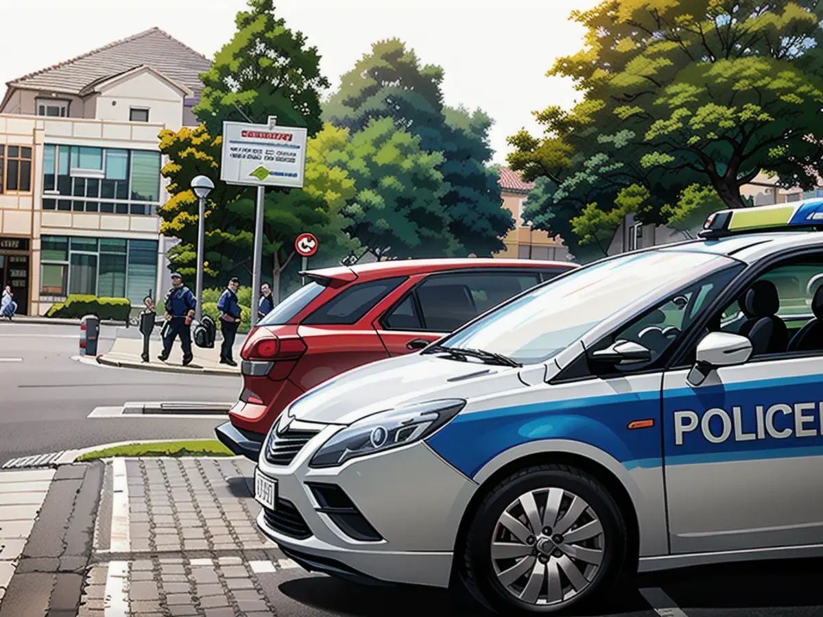 Die Polizei ist auch am Montag an der Klinik, die Lage hat sich aber beruhigt