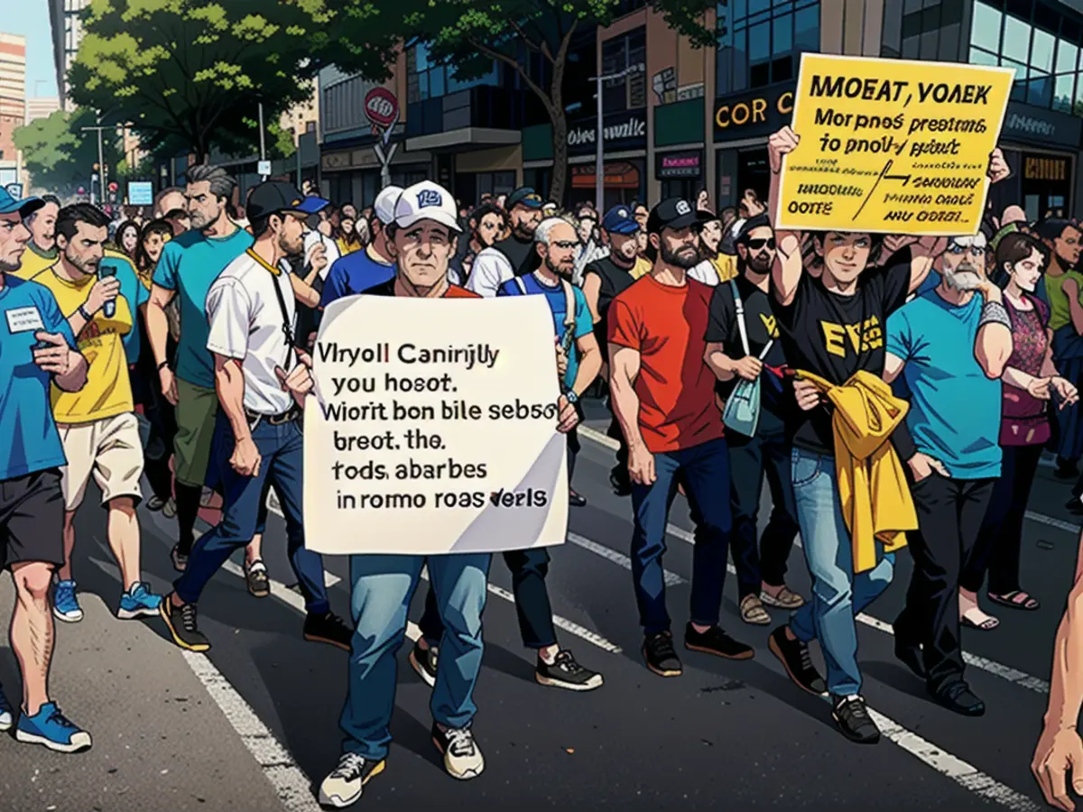 Activist Carlos C. printed this message on the poster, demonstrating against tourism