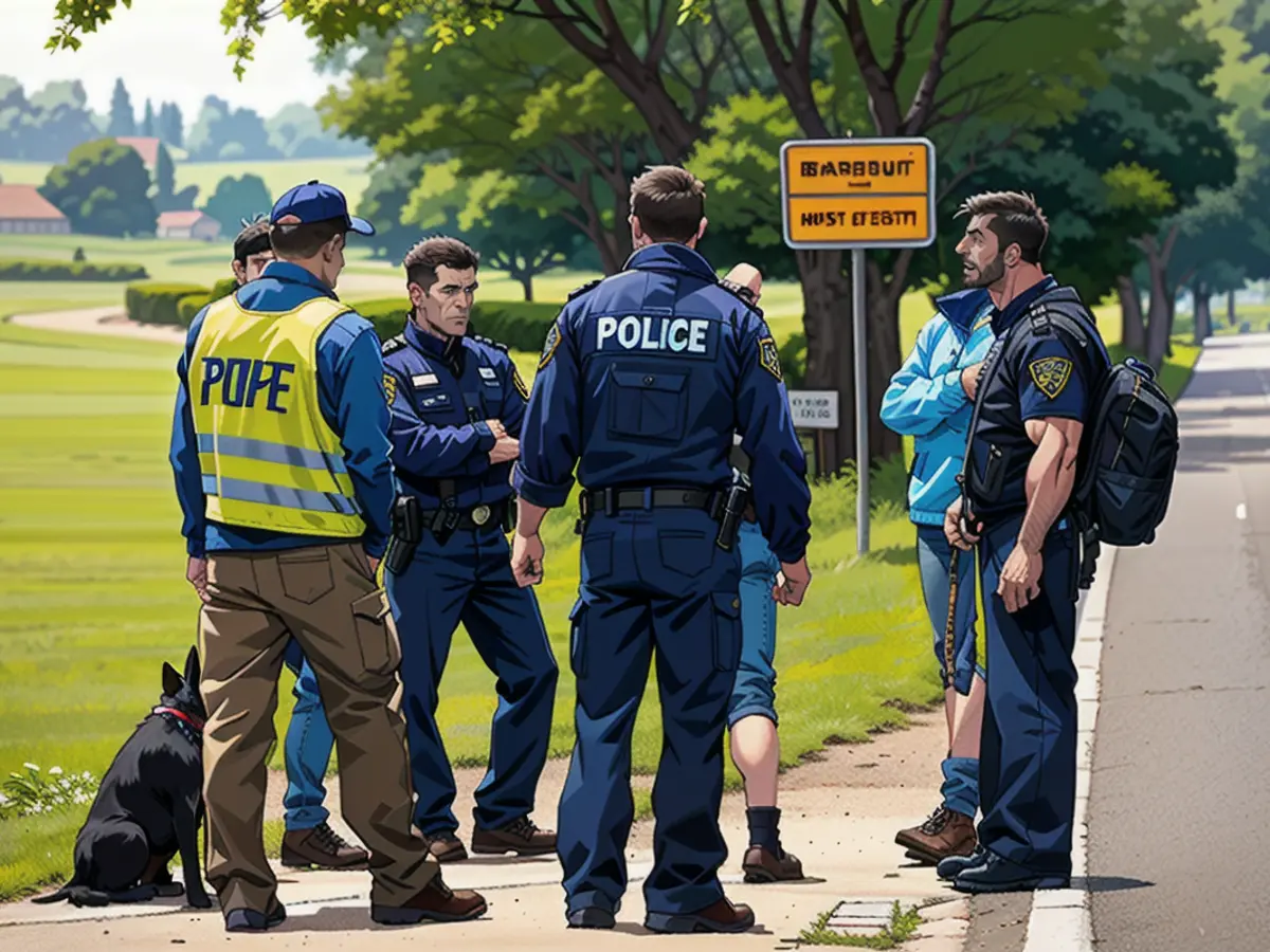 Shortly after the break-in in September 2022, police officers searched the area around the Müller villa with a sniffer dog