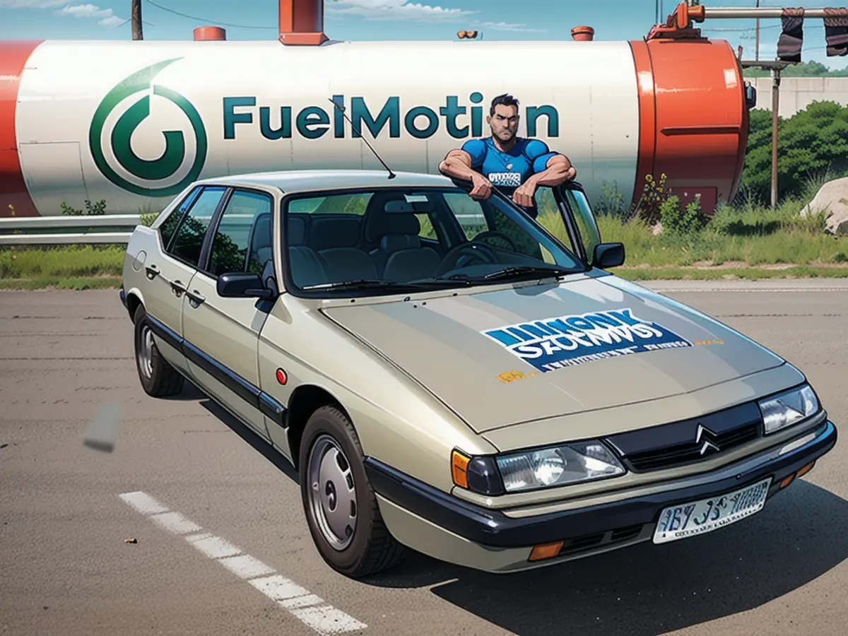 AUTO BILD KLASSIK editor Lars Busemann with the Citroën XM