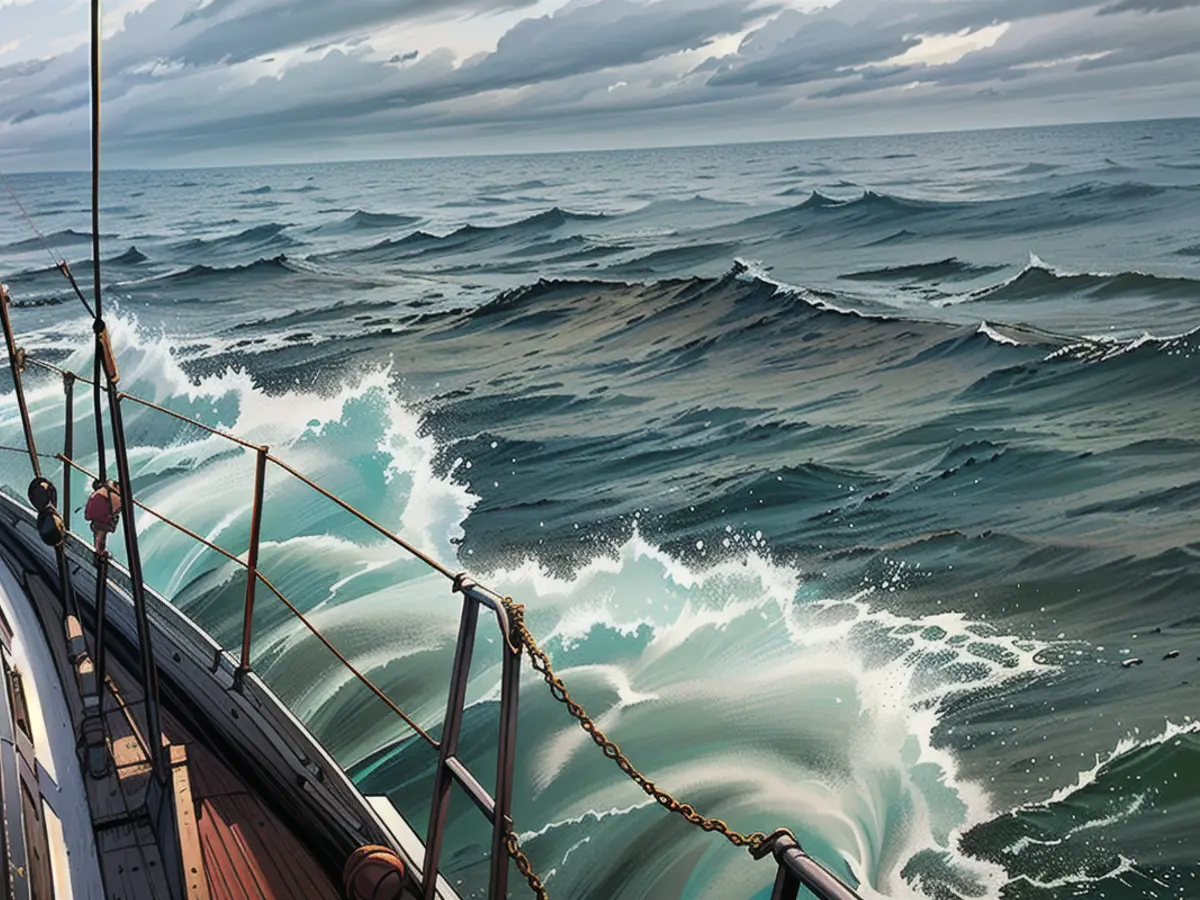 It rocked violently: two crew members became seasick during the crossing