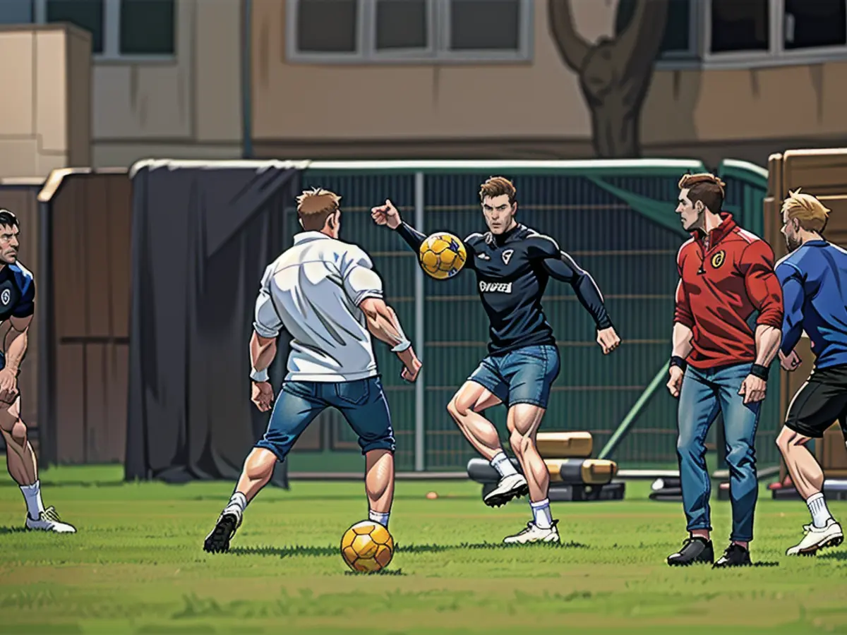 All title fit? BVB captain Can (l.), Reus and Sabitzer (r.) run the ball.