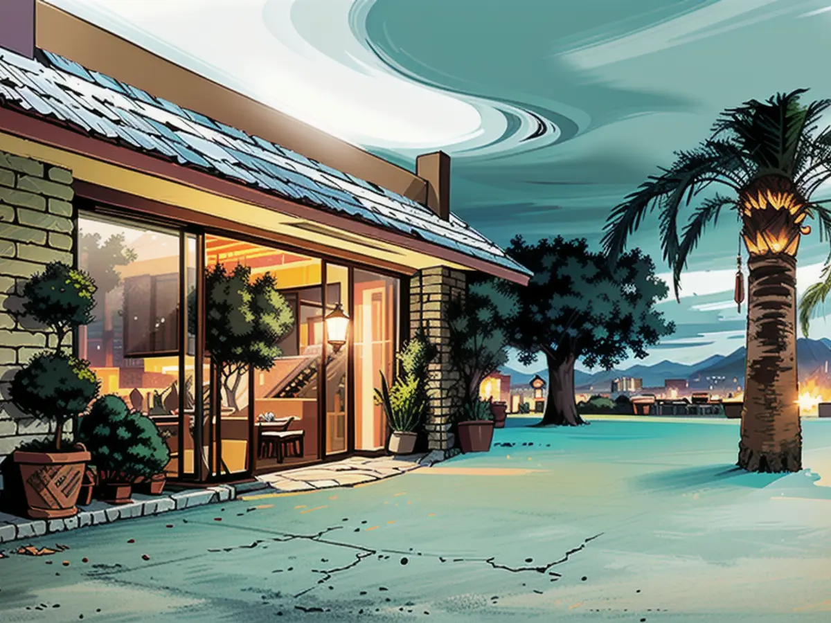 Briefly Unveiled: Secret Subterranean Las Vegas Residence The main house has two bedrooms and three bathrooms in 800 feet. Itβs joined by a 600-square-foot casita.