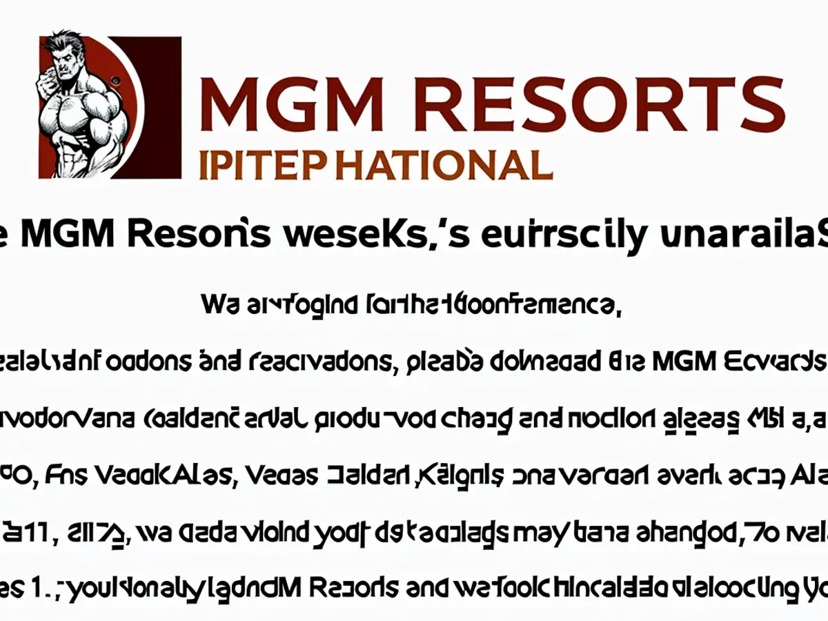 Error message during MGM hack Anyone attempting to visit a Las Vegas MGM Resorts website received an error message like this one through Friday morning.