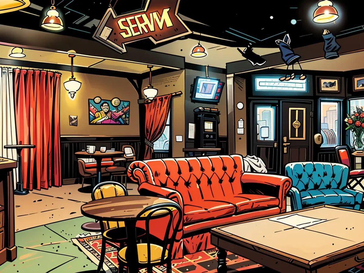 'Friends' Event Shifts to MGM Grand Las Vegas A recreation of the Central Perk coffee shop.