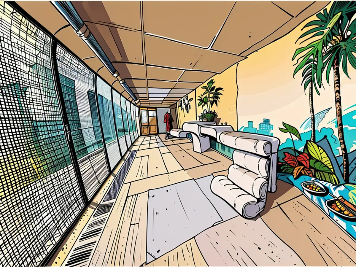 One of several animal enclosures on the Jungle Palace property’s 8 acres.