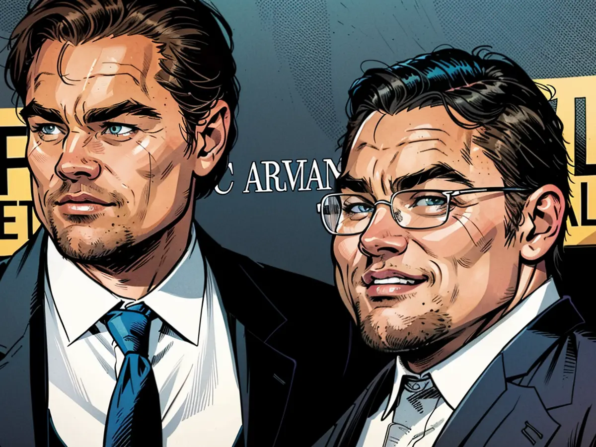 Leonardo DiCaprio photographed with his buddy/financier Jho Low at an event in the 2010s.