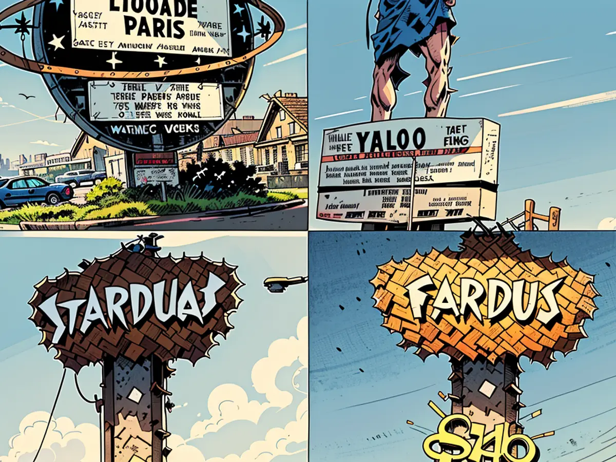 Lido de Paris signs In this collage of every iteration of the Stardust marquee during the run of the ‘Lido de Paris,’ only the final version – installed in 1977 and remaining until 1991 – gave the show its own separate neon sign. But the colors don’t match the Neon Museum’s sign, nor do the words “DE PARIS” appear. (Images, clockwise: Summa Corp, vintagelasvegas.com, Pinterest, tahitivillage.com)